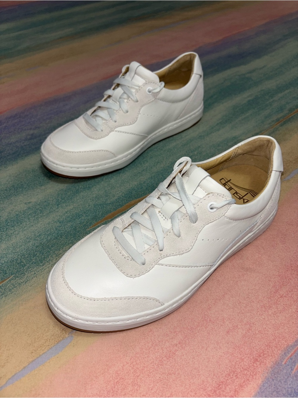 Dansko Josey White  Nappa Sneakers Women's Size 37
